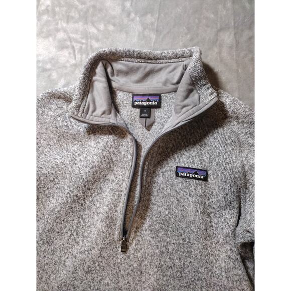 Patagonia Womens Better Sweater 1/4 Zip Gray Jacket Size Small - Picture 4 of 9